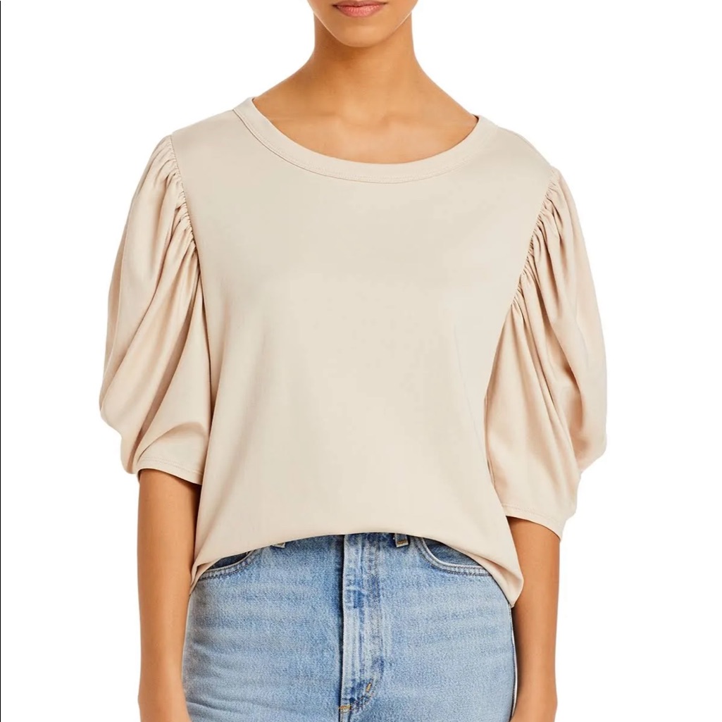 Never Worn - Rebecca Taylor Cotton Puff Sleeve Blouse Top